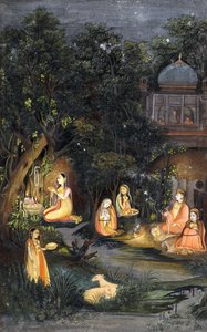 العبادة الليلية والولائم ، ج .1770 بواسطة المدرسة الهندية