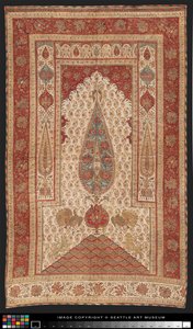 Palampore (bed covering), early 19th century (Cotton with paint, dye, and gilt) بواسطة المدرسة الهندية