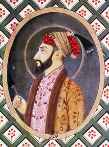 صورة الإمبراطور المغولي أورنجزيب المعروف باسم ألامجير الأول (1618-1707) ، حاكم الهند من 1658 إلى 1717 بواسطة المدرسة الهندية
