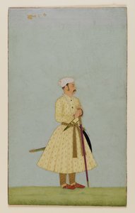 بورتريه راو تشاتار سال من بوندي ، c.1675 (مرحاض غير شفاف وذهب على ورق) بواسطة المدرسة الهندية