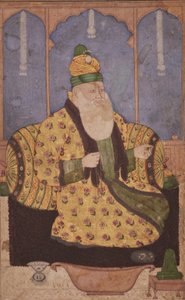 صورة لشيخ صوفي ، 1670 م (مرحاض غير شفاف وذهب على ورق) بواسطة المدرسة الهندية