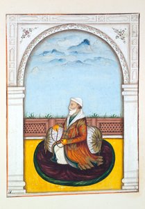 Rajah Dina Nath-Bahadur ، من مملكة البنجاب ، حكامها ورؤسائها ، المجلد الأول ، مجلد من 27 دراسة بالألوان المائية لفنان هندي غير معروف ، c.1840 (مرحاض على ورق) بواسطة المدرسة الهندية