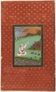 القديس شمس تبريز 1875-1900 (مرحاض غير شفاف وذهب على ورق) بواسطة المدرسة الهندية