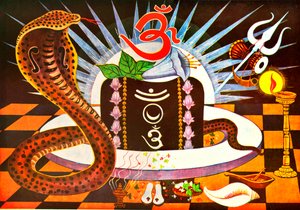 Shivalingam بواسطة المدرسة الهندية