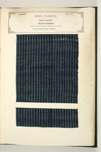 مخطط Gingham ، Palamcottah ، Madras ، Piece Goods ، من مجموعة مصنعي المنسوجات في الهند ، بقلم جون فوربس واتسون ، نُشر عام 1866 بواسطة المدرسة الهندية