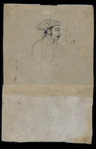 سلطان خورام (شاه جهان) (حبر على ورق) بواسطة المدرسة الهندية