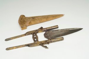 سيف ، c.1800-35 (ذهب ، خشب ومعدن)