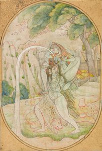 نزول الغانج ، c.1800 بواسطة المدرسة الهندية