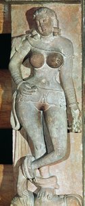 ياكشيني ، من بوابة بوذية. ماثورا ، أوتر براديش ، فترة كوسانا (30-241 م) بواسطة المدرسة الهندية