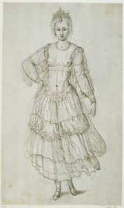 A Daughter of the Morn, c.1611 (pen & ink on paper) بواسطة إنيجو جونز