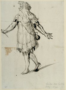 A druid, c.1638 (pen & ink on paper) بواسطة إنيجو جونز