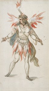 Torchbearer: a fiery spirit (watercolor on paper) بواسطة إنيجو جونز