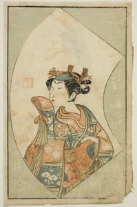 الممثل أراشي هيناجي من فيلم "كتاب مصور لعشاق المسرح (Ehon butai Oogi)" بواسطة إيبيتسوساي بانشو