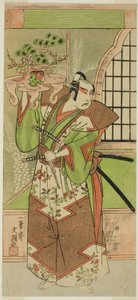قام الممثل Ichikawa Yaozo II في احتفال ما قبل الأداء بمسرحية "Soga Monogatari" التي قدمت على مسرح Morita في الشهر الثاني 1773 بواسطة إيبيتسوساي بانشو