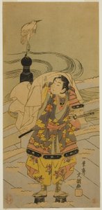 Ushiwaka-maru على جسر Gojo بواسطة إيبيتسوساي بانشو