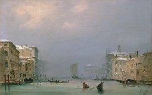 القناة الكبرى مع الثلج والجليد، 1849
