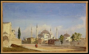 آيا صوفيا ، القسطنطينية ، 1843 بواسطة إيبوليتو كافي