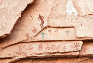 الفن الصخري لسكان أناسازي وغيرهم من سكان بويبلو الأوائل في منطقة الكور الأربعة... بواسطة ايرا بلوك