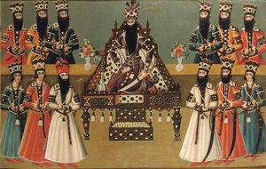 فتح "علي شاه وحاشيته المباشرين ، ص 1815