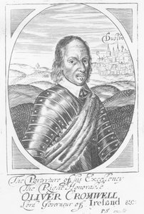 أوليفر كرومويل (1599-1658) ج .1650 بواسطة المدرسة الايرلندية