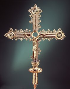 صليب بروكسيال ، Ballymacasey ، County Kerry ، 1479 (silver-gilt) بواسطة المدرسة الايرلندية