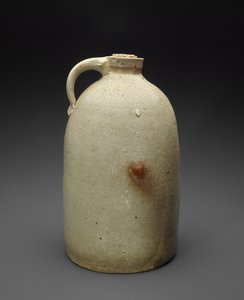 إبريق ، ج. 1869-1873 (خزف حجري مطلي بالملح ، فلين) بواسطة إسحاق (Attr.to) Suttles