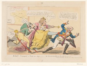 سبوتبرنت أوب كاترينا الثانية 1792 بوباديل عار أو كيت في حالة من الغضب - لبرونزويكس ديوك (العنوان على الكائن)