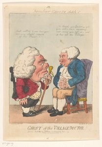 Spotprent op de dorpsarts، 1799 شبح طبيب القرية! (العنوان على الكائن) أشباح مألوفة (عنوان المسلسل على الكائن)