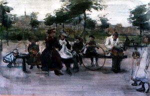 The Park Bench ، أمستردام بواسطة إسحاق إسرائيل