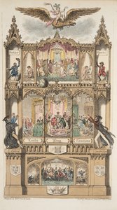 الواجهة ، من The English Spy ، حانة. 1824 (نقش يدوي) بواسطة إسحاق روبرت كروكشانك