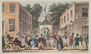 The Royal Wells أو Cheltenham أو التشنجات من Spa Waters ، من The English Spy ، حانة. 1824 (نقش يدوي) بواسطة إسحاق روبرت كروكشانك