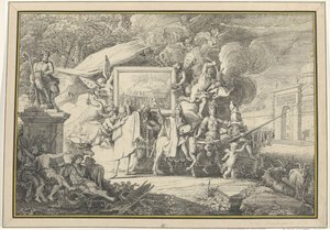 هجاء الرسم والأكاديمية الفرنسية Le Triomphe du Vangeur d