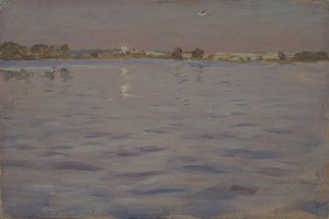 أشعة الشمس الأخيرة. بحيرة ، 1898-1899 بواسطة إسحاق إيليتش ليفيتان
