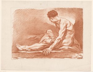 دراسة رجل جالس بواسطة إيزاك هينينغسن