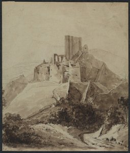 أطلال شاتو دارك ، 1819. بواسطة إيزيدور جاستن تايلور