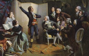 كلود جوزيف روجيت دي ليزلي يغني أغنية La Marseillaise