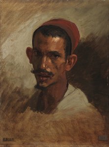 دراسة لرأس شاب عربي ، 1860-62