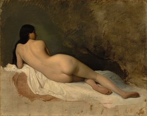 دراسة عاري مستلق ، ج. 1841.