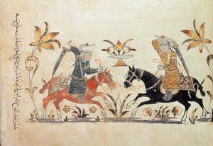 أضف 1886 ص 135 ، مسئول سلاح الفرسان من "نهايات الصل" ("دليل الفروسية والممارسات العسكرية") بواسطة مدرسة إسلامية