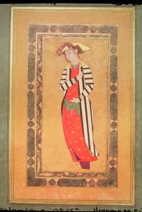 الألبوم 2160 صورة لرجل ، من ألبوم de Pieces Calligraphiees et de Miniatures ، القرنان الثالث عشر والخامس عشر بواسطة مدرسة إسلامية