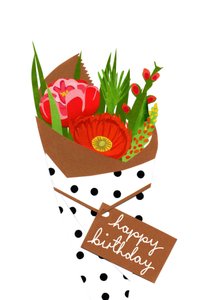 باقة عيد ميلاد، 2014 (ورق مقطوع)