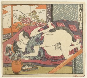 أحب الزوجين في مجموعة الشاي اثنا عشر مشهدًا لإيدو المتطورة (عنوان السلسلة) Furyu Edo junikei (عنوان المسلسل على الكائن)