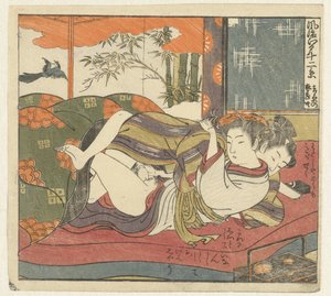 حب الزوجين في السرير اثنا عشر مشهدًا لإيدو المتطورة (عنوان السلسلة) Furyu Edo junikei (عنوان المسلسل على الكائن)