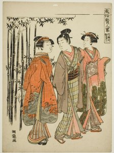 Seven Sages of the Bamboo Grove - رقم 2 (Chikurin shichiken sono ni) ، من سلسلة "الإصدارات الشعبية للحكماء (Fuzoku kenjin ryaku)" بواسطة إيسودا كوريوساي