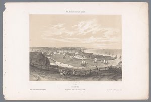 منظر لدييب من جرف بوليت دييب. Vue générale ، prize de la falaise du Pollet (العنوان على الكائن) فرنسا المعاصرة (عنوان السلسلة) La France de nos jours (عنوان السلسلة على الكائن)