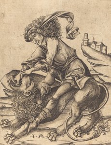 شمشون والأسد ، ج. 1475.