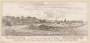 منظر من نهر الراين في ليون Avenue de Lyon quand on y monte par le Rosne (العنوان على الكائن)