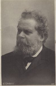 Giosue Carducci (1835-1907) ، الشاعر الإيطالي الحائز على جائزة نوبل بواسطة مصور إيطالي