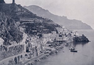 إيطاليا: أمالفي (b / w photo) بواسطة مصور إيطالي