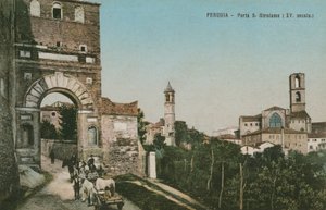 بيروجيا ، Porta S Girolamo ، القرن الخامس عشر بواسطة مصور إيطالي